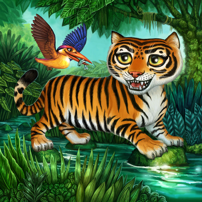 Bengal Tiger Stripes — RaeCulverSeamless